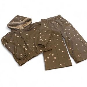 Jessica Simpson Floral Brown Set | Girls 4T